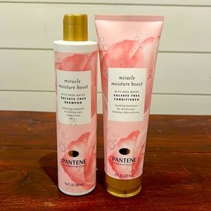 PANTENE PRO-VMiracle Moisture Boost w/RoseWater SulfateFree Shampoo/Conditioner